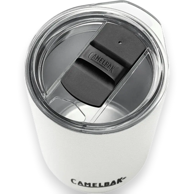 Copo Térmico Horizon Camelbak 350ml, tampo superior, aço inox, ideal para 4h quente e 6h frio, estilo compacto e ergonômico.