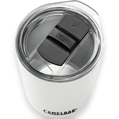 Copo Térmico Horizon Camelbak 350ml, tampo superior, aço inox, ideal para 4h quente e 6h frio, estilo compacto e ergonômico.