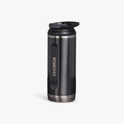 Garrafa Térmica Igloo 16oz - 473ml em aço inoxidável, mantém bebidas quentes por 4h e frias por 24h, ideal para uso diário.