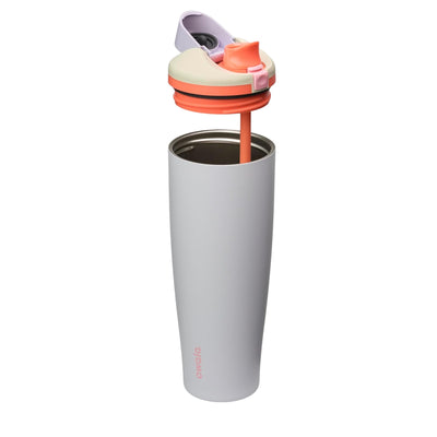 Owala Tumbler Free Sip 1,185 ml Beach House, com a tampa aberta