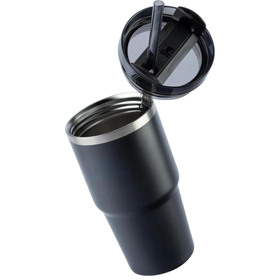 Copo Quencher 2.0 Stanley | 591ml térmico com canudo, mantém bebidas frias até 30h com gelo, ideal para uso diário.