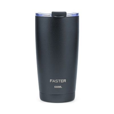 Copo térmico Faster 600ml na cor preta