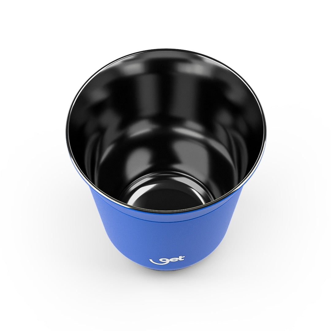 Copo Térmico Goldentec Get Espresso 150 ml Mirtilo, vista de cima