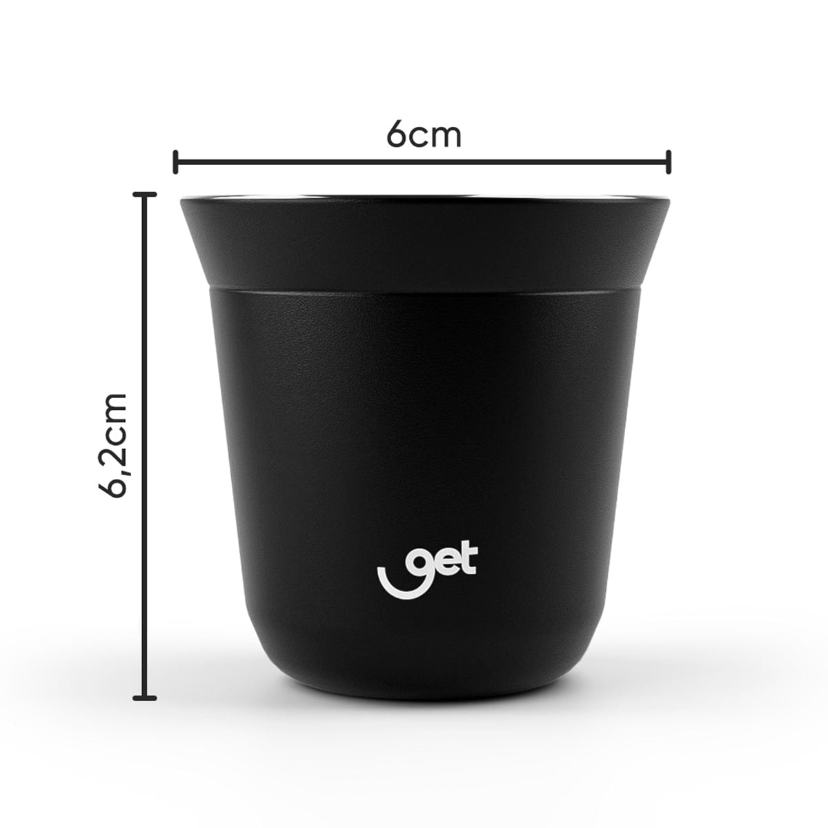 Copo Térmico Goldentec Get Espresso 80 ml Torra, tabela de medidas