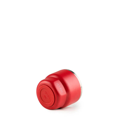 Copo Térmico Kouda Egeu 150ml em cor vermelha para espresso e café curto, destacando praticidade e conservação térmica.