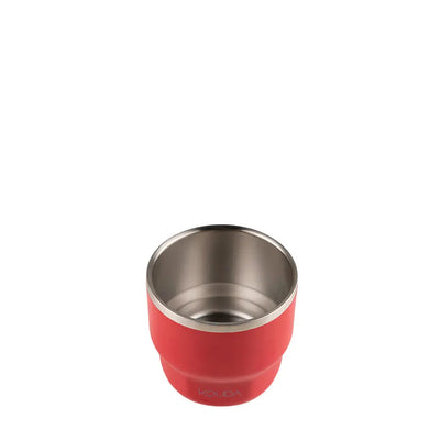 Copo Térmico Kouda Egeu 150ml em vermelho ideal para café espresso
