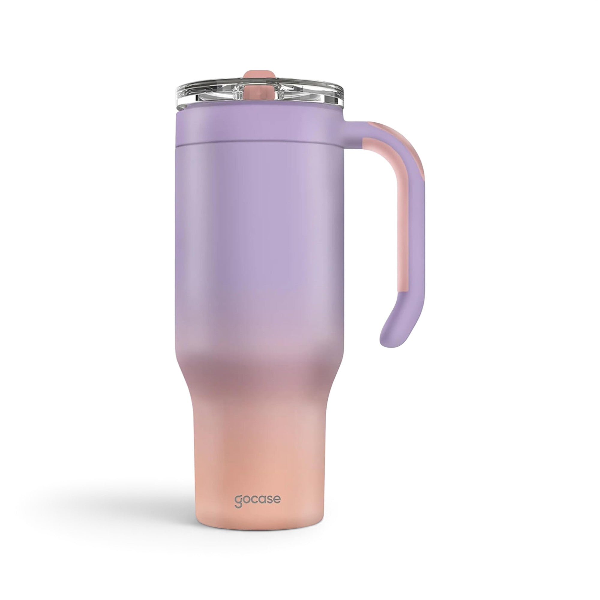 Copo térmico Life Gocase 880ml na cor lilás gradiente