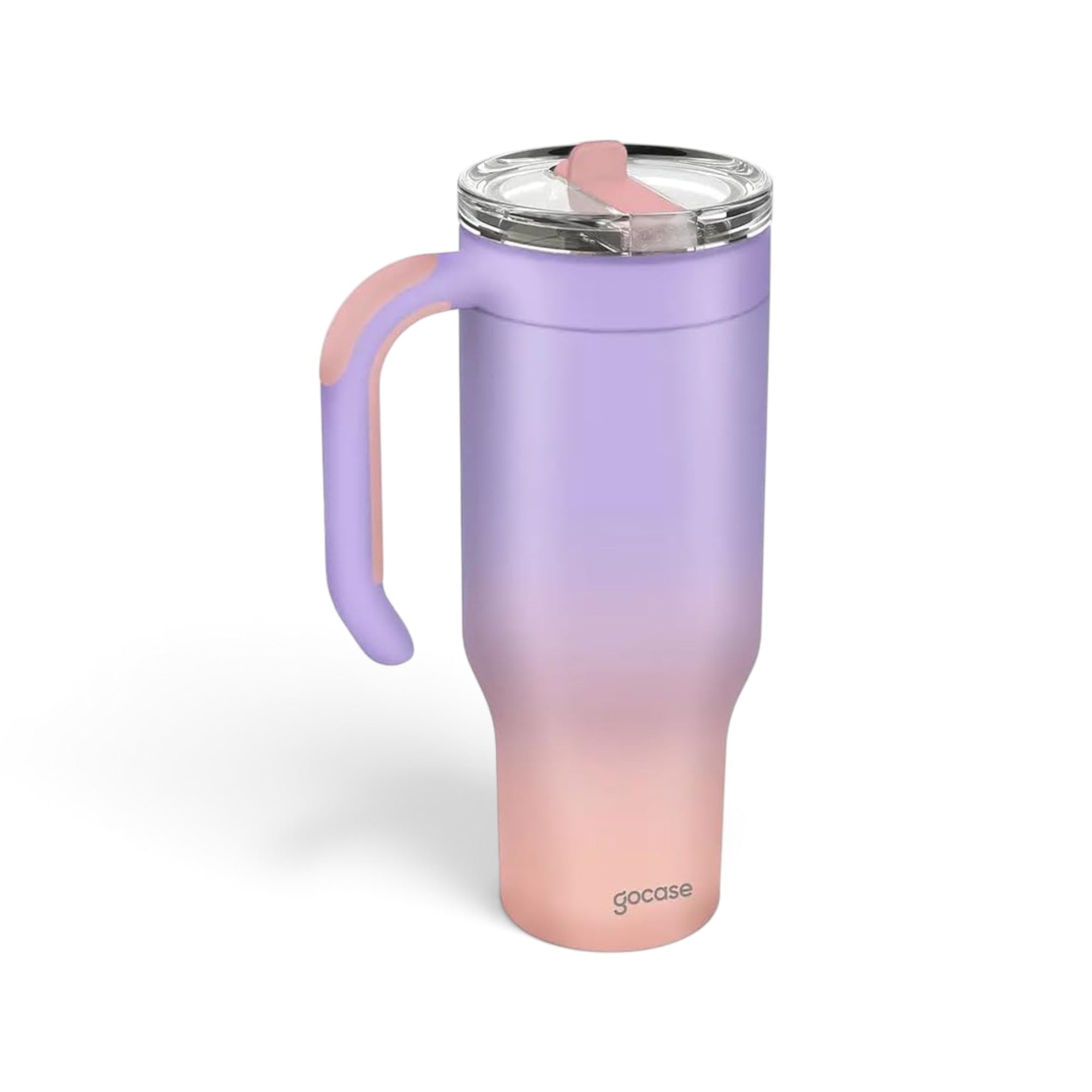 Copo térmico Life Gocase 880ml na cor lilás gradiente