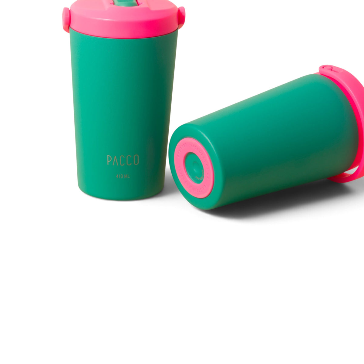 Copo térmico PACCO SuperCup Mini 410ml na cor Esmeralda