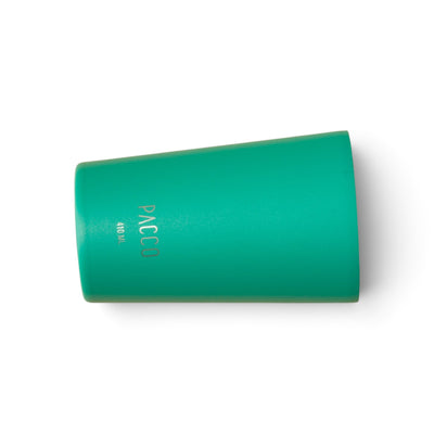 Copo Térmico PACCO SuperCup Mini 410 ml Esmeralda, vista lateral