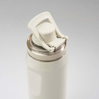 Garrafa Térmica PACCO Vyta 500ml branca com tampa sofisticada e vedação eficaz para desempenho térmico.