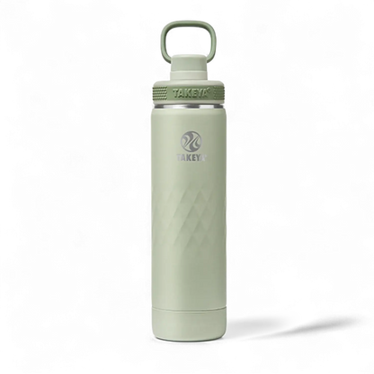 Garrafa Térmica Takeya 650ml Spout Lid Sport, ideal para manter bebidas frias 36h e quentes 14h, design moderno e funcional.