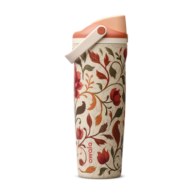 Garrafa Térmica Owala FreeSip Sway 887 ml — Woodland Boho — Frente
