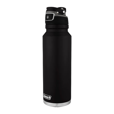 Garrafa Térmica 1,2 L FreeFlow AUTOSEAL® Coleman Preta, vista frontal com tampa fechada, foto 3 de 6