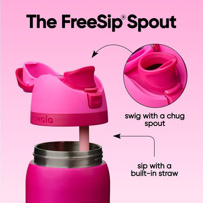 Garrafa Térmica Owala FreeSip 946 ml (32 oz) Read my Lips, infográfico com as características, foto 120 de 141