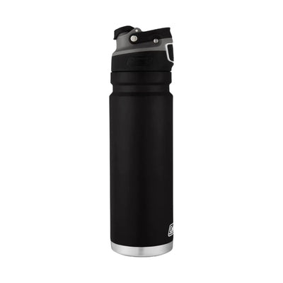 Garrafa Térmica 709 ml Coleman preta com tampa AUTOSEAL® para manter bebidas na temperatura ideal em aço inoxidável resistente