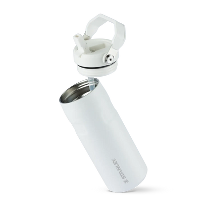 Garrafa Térmica Aerolight Flip Straw | 473ml, design slim em aço inox reciclado, ideal para mobilidade e conforto em qualquer rotina.