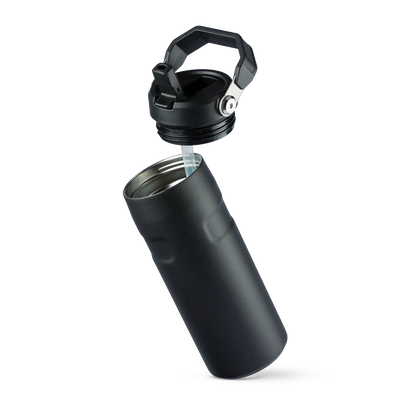 Garrafa Térmica Aerolight Flip Straw | 473ml em aço inoxidável, ideal para mobilidade e conforto em viagens e atividades diárias.