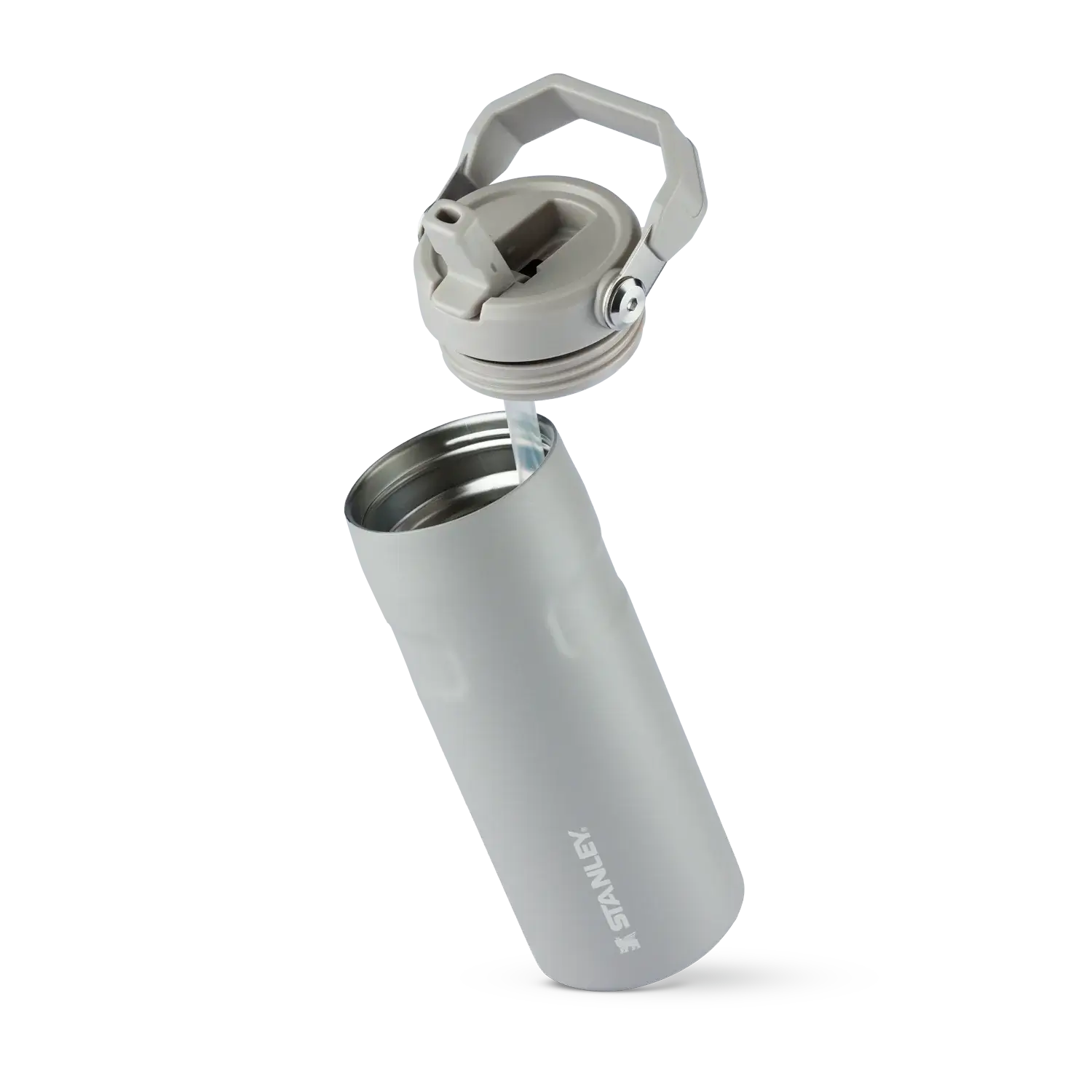 Garrafa Térmica Aerolight Flip Straw | 473ml em aço inox 18/8 reciclado, design slim para hidratação prática e sustentável.