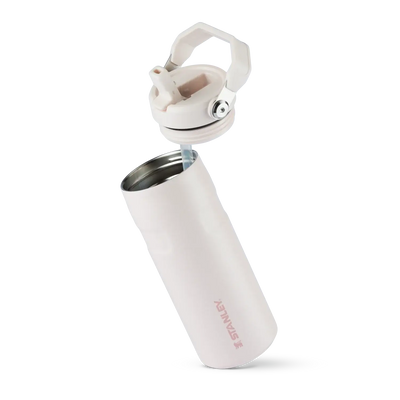Garrafa Térmica Aerolight Flip Straw | 473ml com design slim e aço inox reciclado, ideal para mobilidade e conforto, leve e prática.