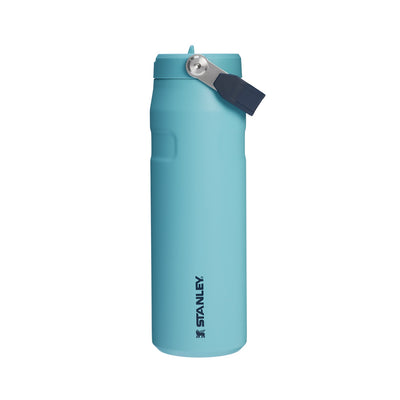 Garrafa Térmica Aerolight Flip Straw Stanley 710 ml Agave, vista frontal com tampa fechada