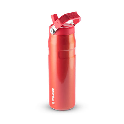 Garrafa Térmica Aerolight Flip Straw Stanley 710 ml Apple Shimmer, com a tampa aberta, foto 67 de 142