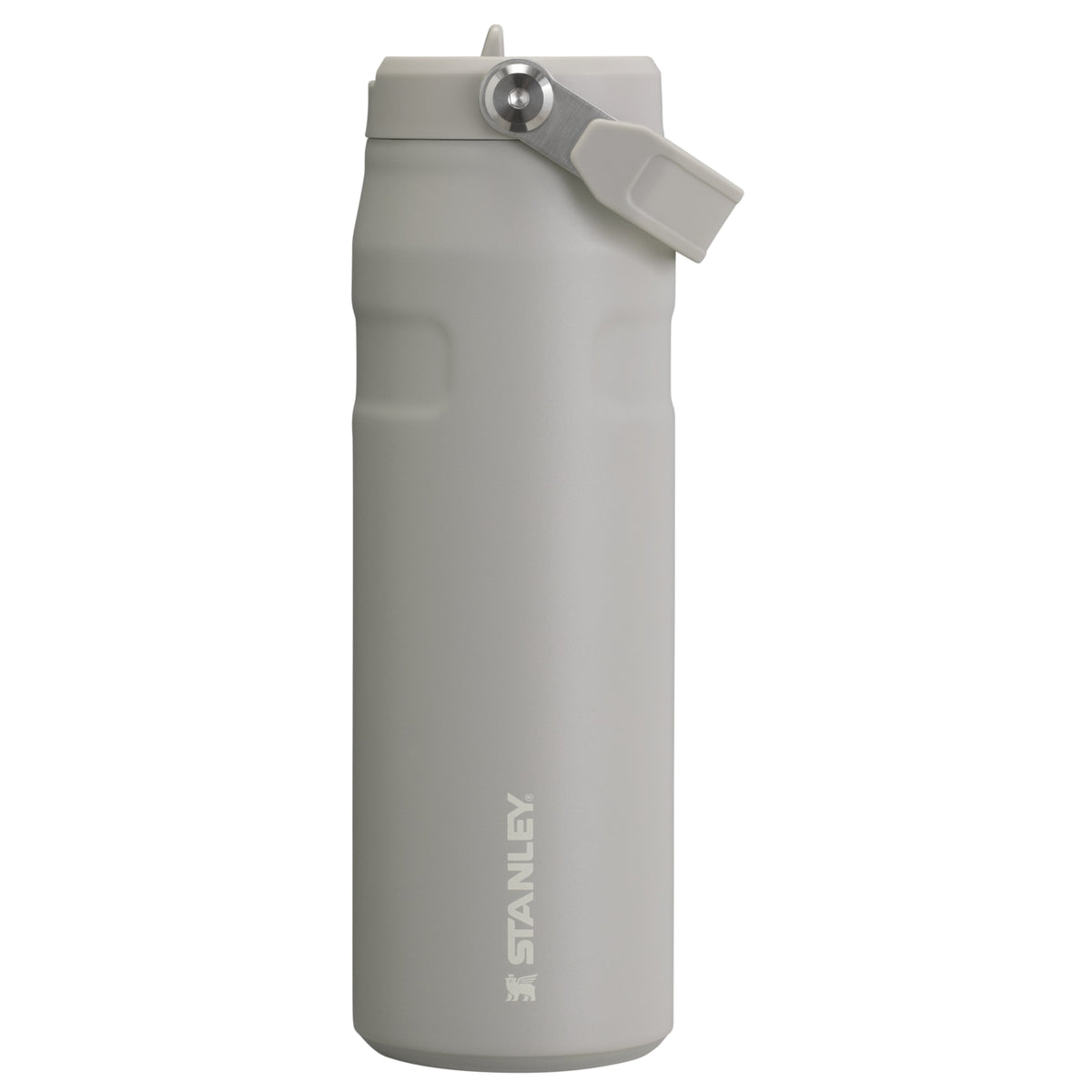 Garrafa Térmica Aerolight Flip Straw Stanley 710 ml Ash, vista frontal com tampa fechada