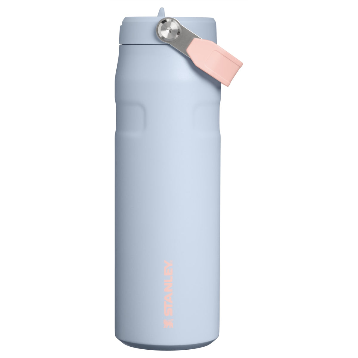 Garrafa Térmica Aerolight Flip Straw Stanley 710 ml Blue Dream, vista frontal com tampa fechada