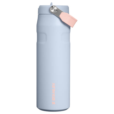 Garrafa Térmica Aerolight Flip Straw Stanley 710 ml Blue Dream, vista frontal com tampa fechada