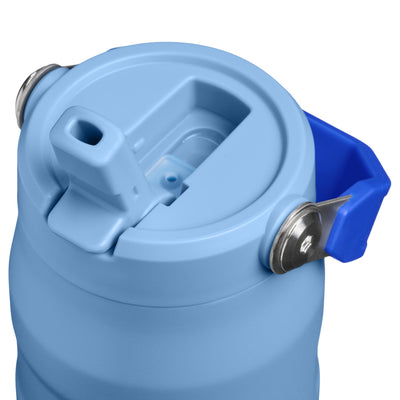 Garrafa Térmica Aerolight Flip Straw Stanley 710 ml Blue Sky, detalhe da tampa