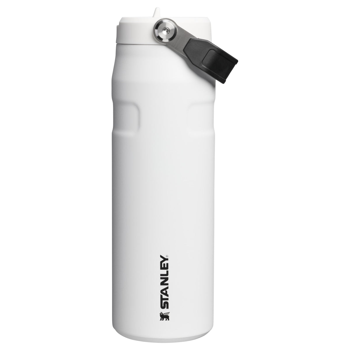 Garrafa Térmica Aerolight Flip Straw Stanley 710 ml Chalk, vista frontal com tampa fechada