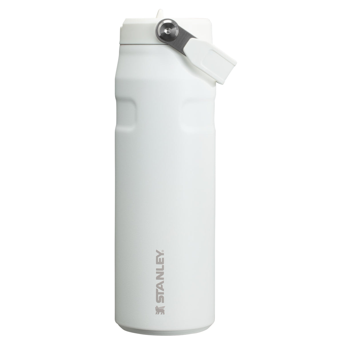 Garrafa Térmica Aerolight Flip Straw Stanley 710 ml Frost, vista frontal com tampa fechada
