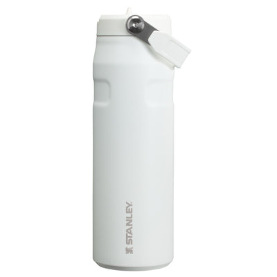 Garrafa Térmica Aerolight Flip Straw Stanley 710 ml Frost, vista frontal com tampa fechada