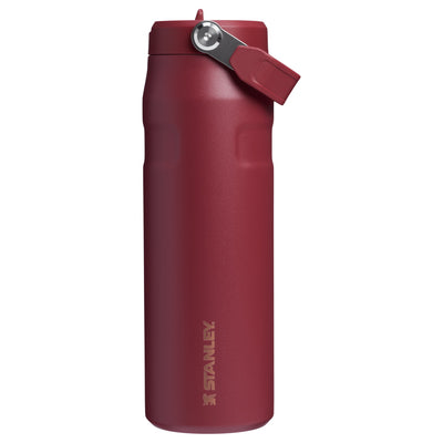 Garrafa Térmica Aerolight Flip Straw Stanley 710 ml Gilded Pomegranate, vista frontal com tampa fechada