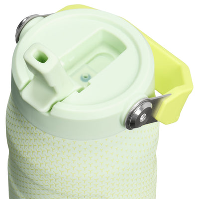 Garrafa Térmica Aerolight Flip Straw Stanley 710 ml Honeydew Hypergrip, detalhe da tampa