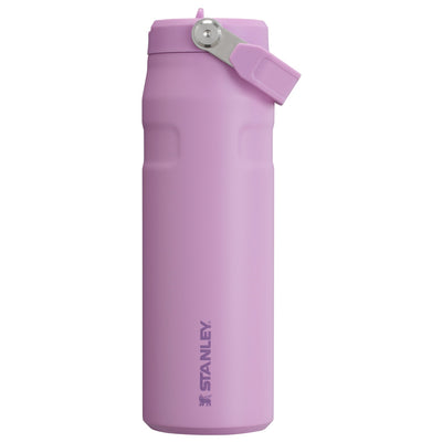 Garrafa Térmica Aerolight Flip Straw Stanley 710 ml Lilac, vista frontal com tampa fechada
