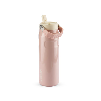 Garrafa Térmica Aerolight Flip Straw Stanley 710 ml Peach Whip Gloss, com a tampa aberta, foto 55 de 142
