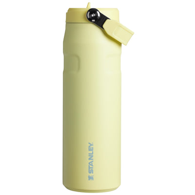 Garrafa Térmica Aerolight Flip Straw Stanley 710 ml Pomelo, vista frontal com tampa fechada
