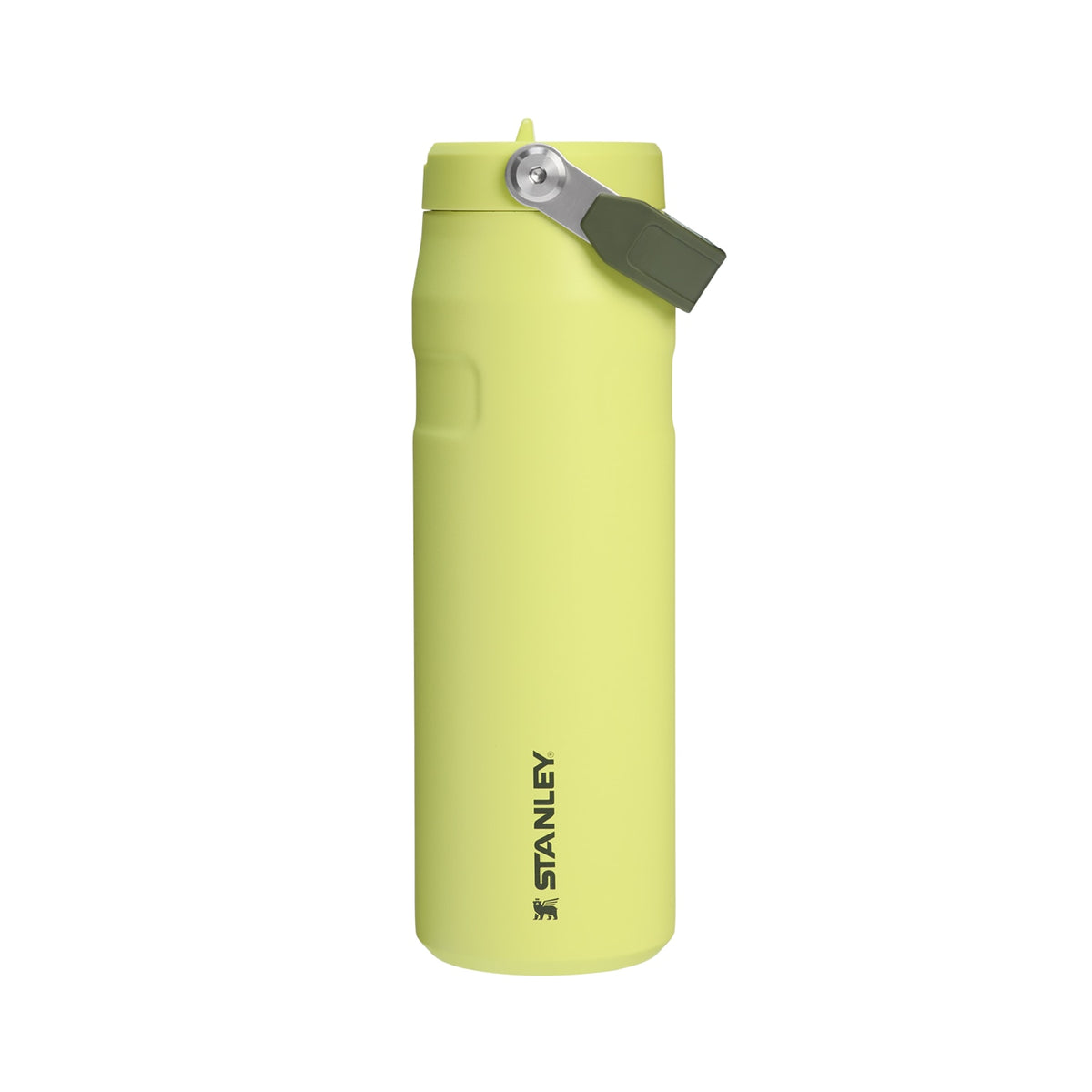 Garrafa Térmica Aerolight Flip Straw Stanley 710 ml Prickly Pear, vista frontal com tampa fechada