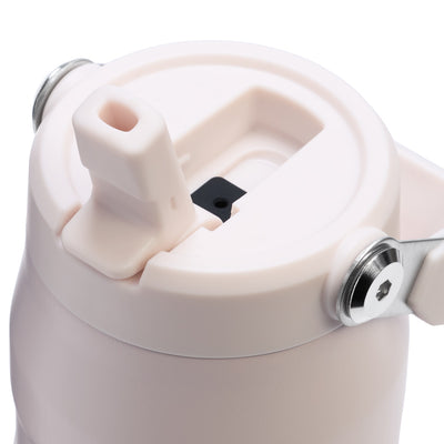 Garrafa Térmica Aerolight Flip Straw Stanley 710 ml Rose Quartz, detalhe do bico ou canudo