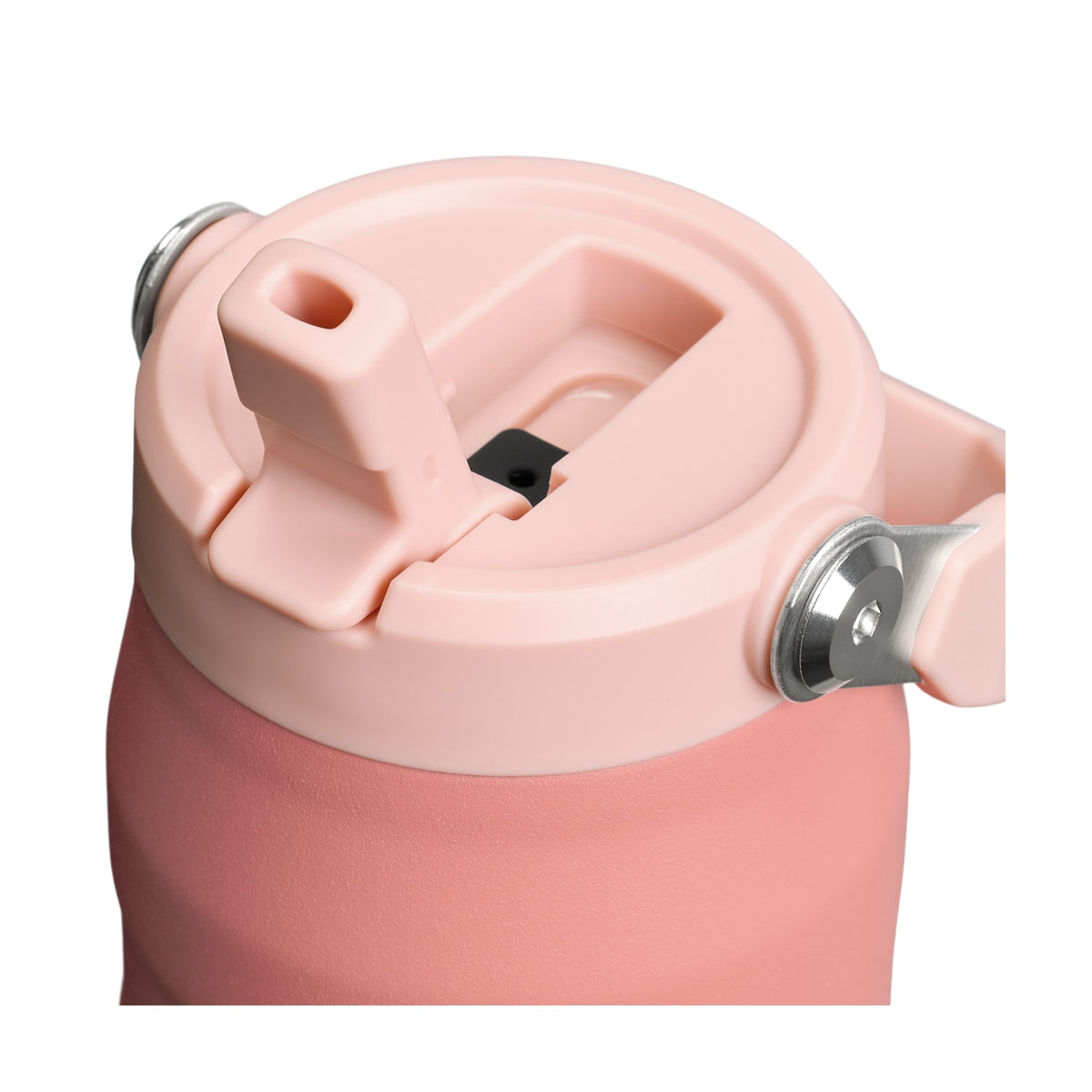 Garrafa Térmica Aerolight Flip Straw Stanley 710 ml Terracota, detalhe do bico ou canudo