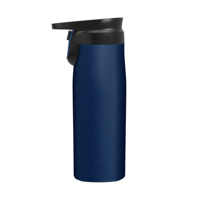 Garrafa Térmica Camelbak Forge Flow 600 ml Azul, vista lateral com tampa fechada