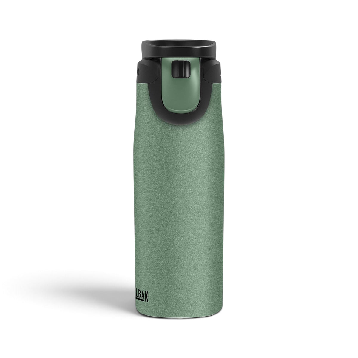 Garrafa Térmica Camelbak Forge Flow 600 ml Verde, vista frontal com tampa fechada, foto 23 de 35