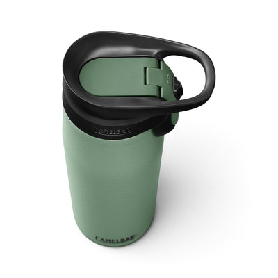Garrafa Térmica Camelbak Forge Flow 600 ml Verde, vista de cima com tampa fechada