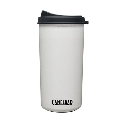 Garrafa Térmica Camelbak MultiBev 650 ml Branca, vista frontal com tampa fechada, foto 11 de 47