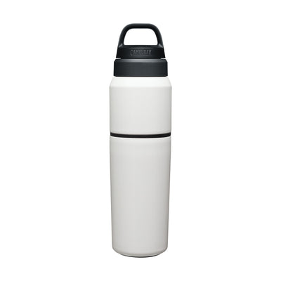 Garrafa Térmica Camelbak MultiBev 650 ml Branca, vista frontal com tampa fechada, foto 3 de 47