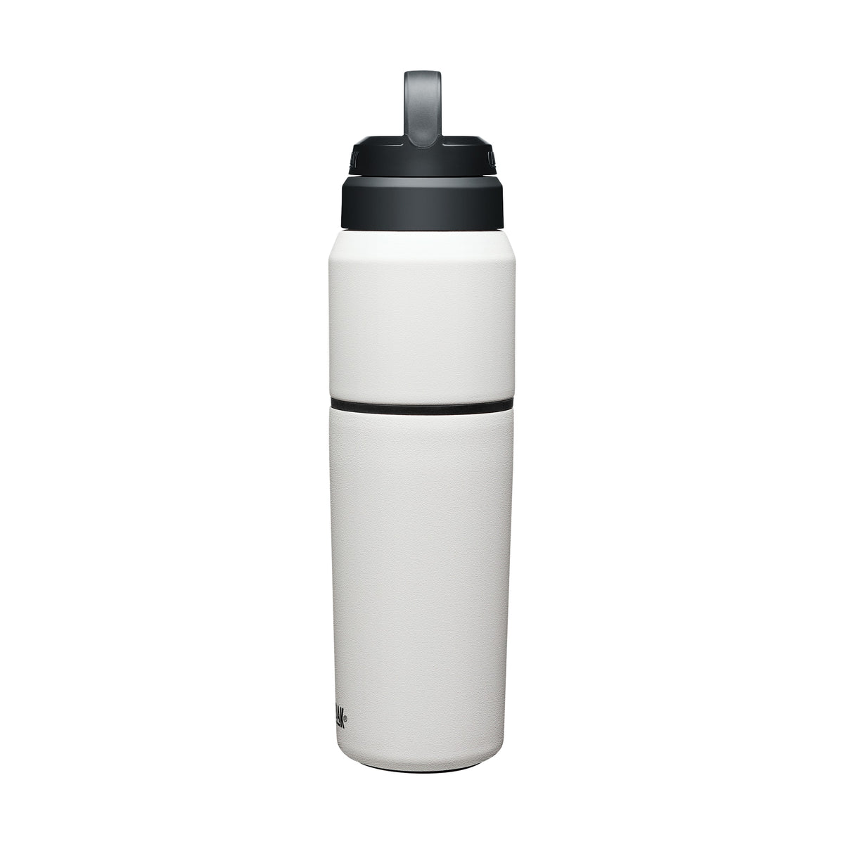 Garrafa Térmica Camelbak MultiBev 650 ml Branca, vista frontal com tampa fechada, foto 4 de 47