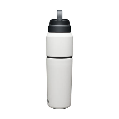 Garrafa Térmica Camelbak MultiBev 650 ml Branca, vista frontal com tampa fechada, foto 4 de 47