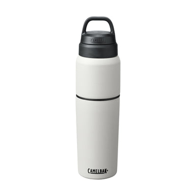 Garrafa Térmica Camelbak MultiBev 650 ml Branca, vista frontal com tampa fechada, foto 5 de 47