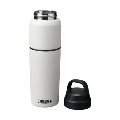 Garrafa Térmica Camelbak MultiBev 650 ml Branca, com a tampa aberta